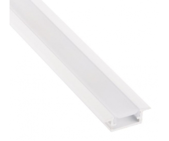 PROFIL INLINE MINI XL LED 3M, BIAŁY WPUSZCZANY  MLECZNY OSŁONKA WCISKANA