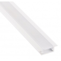 PROFIL INLINE MINI XL LED 3M, BIAŁY WPUSZCZANY  MLECZNY OSŁONKA WCISKANA