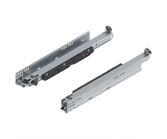 MOVENTO z BLUMOTION S, pełny wysuw do szuflady drewnianej, 70 kg, dł. 450 mm, wymaga sprzęgła, lewa/prawa, cynkowana