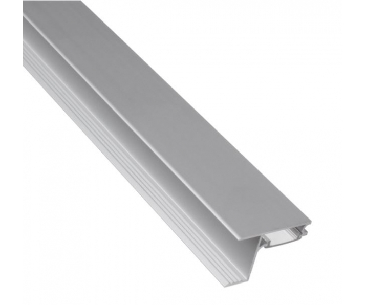 PROFIL SKYLINE 3m, nakładany aluminum, klosz mleczny  LL-08 wieńcowy