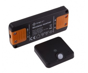 DELI wyłącznik do szaf, zestaw 1pkt (sterow+sensor) czarny