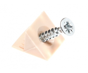 Stabilizator ścianki tylniej z wkrętem biały