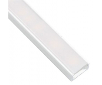 PROFIL-LINE MINI 3M, nakładany biały, mleczny klosz wciskany