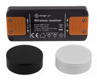 OLI wyłącznik ze ściemniaczem plus sterownik czarny