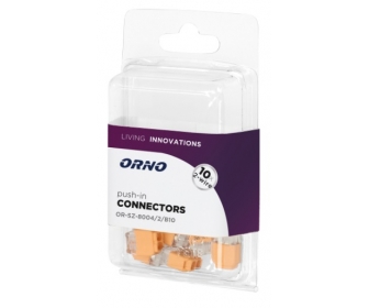 wyc.Szybkozłączka 2-przew Drut 300V/24A, Blister 10szt