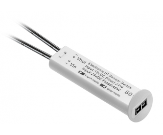 Wyłącznik bezdotykowy uniwersalny (dwubiegowy lub zbliżeniowy), biały, 12V DC ze ściemnia