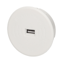 wyc.Bezprzewodowa ładowarka indukcyjna z dodatkowym portem USB, biała