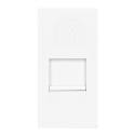 wyc.NOEN RJ11, gniazdo modułowe 22,5x45mm telefoniczne RJ11, białe