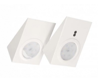 wyc.Zestaw opraw podszafkowych LED 2,5W, 180lm, 4000K, z wyłącznikiem bezdotykowym, biały