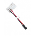 Mikrokonektor NOWY TYP do tasmy led 8mm, 2m przewód 2x0,22mm2, mini amp