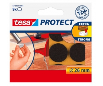 Podkładki filcowe 26mm, brązowe