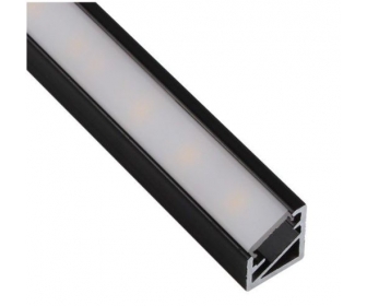 PROFIL TRILINE MINI 3M, CZARNY KĄTOWY MLECZNY