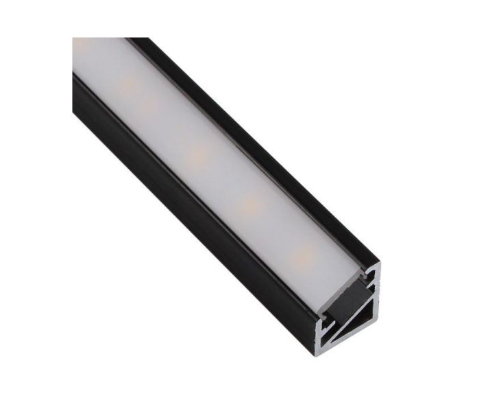 PROFIL TRILINE MINI 3M, CZARNY KĄTOWY MLECZNY