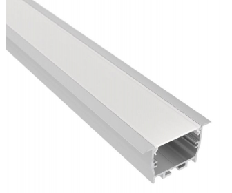 Profil architektoniczny FOBOS, aluminium, klosz mleczny, 3 metry