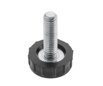 Stopka regulowana M6 okrągła do mufa imbusowa