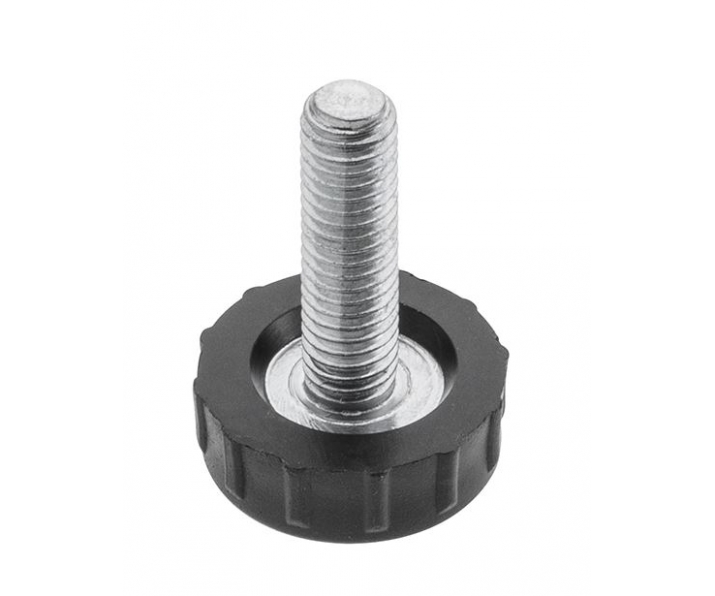 Stopka regulowana M6 okrągła do mufa imbusowa