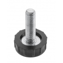 Stopka regulowana M6 okrągła do mufa imbusowa