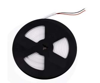 Taśma LED Neon Flex, IP65, dł. 5m, 1pkt/1cm, biała ciepła, moc 11W/m, przewód 0,1m