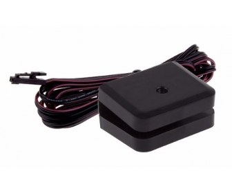 KLIPS 3D czarny, 12VDC, 1,1W, 2m przewód mini, barwa biała ciepła