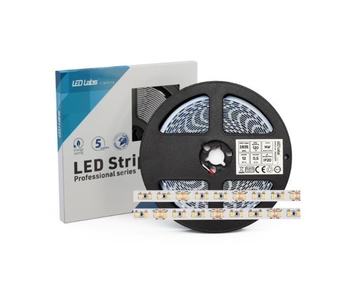 Taśma PRO 3YB 12V 2835 600LED 12W NW biały neutralny