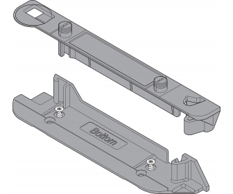 SERVO-DRIVE profil nośny-uchwyt pionowe, dolny/górny, R7037 ciemnoszara