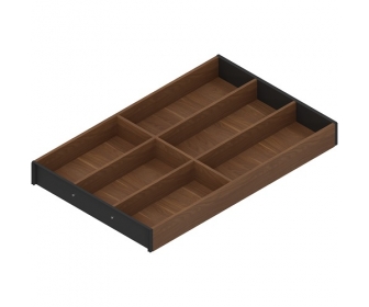 BLUM ZC7S500BH3 AMBIA-LINE wkład na sztućce, LEGRABOX/MERIVOBOX, 500x300mm, orzech/czarny carbon mat