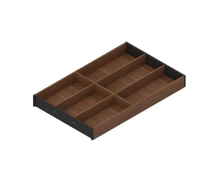 BLUM ZC7S500BH3 AMBIA-LINE wkład na sztućce, LEGRABOX/MERIVOBOX, 500x300mm, orzech/czarny carbon mat