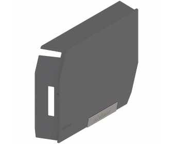 AVENTOS HK-S do małych frontów uchylnych, zaślepka, lewa ciemnoszary/inox