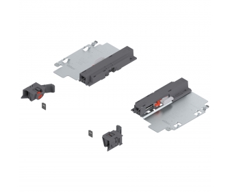 WYC. Zestaw  TIP-ON do TANDEM częściowy wysuw 550H, prawy+lewy, R7037 ciemnoszara