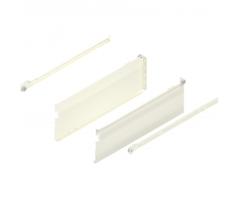 METABOX bok H (150 mm), częściowy wysuw, 25 kg, dł. 450 mm, lewy/prawy, R9001 kremowo-biała