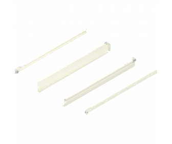 METABOX bok N (54 mm), częściowy wysuw, 25 kg, dł. 550 mm, lewy/prawy, R9001 kremowo-biała