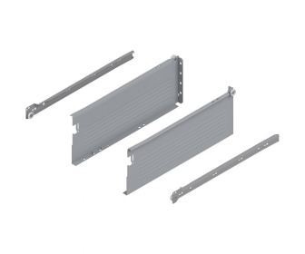 METABOX bok H (150 mm), częściowy wysuw, 25 kg, dł. 400 mm, lewy/prawy, R7004 szara