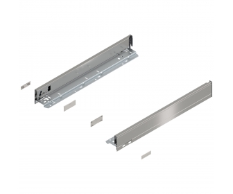 Bok szuflady LEGRABOX, wys. N (66,5 mm), dł. 500 mm, lewy/prawy, inox-szczotk.-lakier.