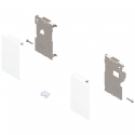 Mocowanie frontu LEGRABOX, wys. M, do szuflady wewnętrznej, lewe/prawe, jedwabiście biały mat