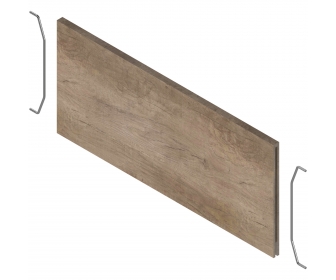 AMBIA-LINE listwa poprzeczna do szuflady z wysokim frontem LEGRABOX (ZC7F300RHU), w opcji drewnopodobnej, Dąb Nebr. szary ST10