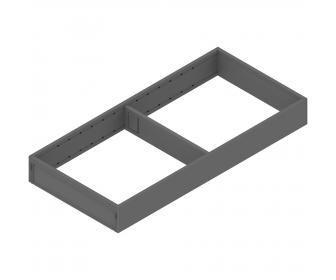 AMBIA-LINE  ramki do szuflady standardowej LEGRABOX, stal, dł. 450 mm, szerokość 200 mm, antracyt mat