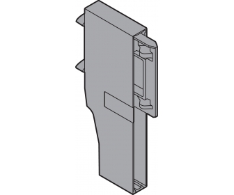 ORGA-LINE TANDEMBOX plus uchwyt listwy poprzecznej, R7037 ciemnoszara, do szuflady z wysokim frontem