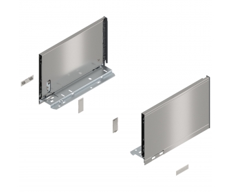 Bok LEGRABOX pure, wys. C (177,0 mm), dł. 270 mm, lewy/prawy, inox-szczotk.-lakier.