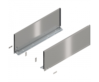 Bok LEGRABOX pure, wys. F (241,0 mm), dł. 650 mm, lewy/prawy, inox-szczotk.-lakier.