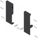 WYC. Mocowanie frontu TANDEMBOX antaro, wys. C, czarny, do szuflady wew z pojedynczym relingiem, lewe/prawe