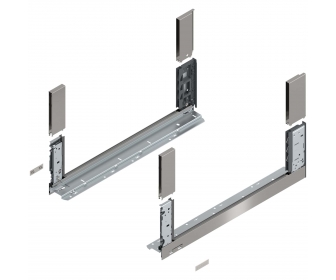 Bok LEGRABOX free, wys. C (177,0 mm), dł. 550 mm, lewy/prawy, inox-szczotk.-lakier.