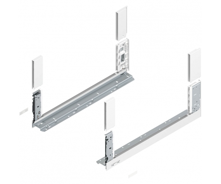 Bok LEGRABOX free, wys. C (177,0 mm), dł. 550 mm, lewy/prawy, jedwabiście biały mat