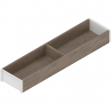 AMBIA-LINE  ramki do szuflady standardowej LEGRABOX, w opcji drewnopodobnej, dł. 450 mm, szerokość 100 mm, Dąb Bard./jedwab.bia