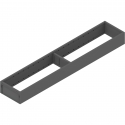 AMBIA-LINE  ramki do szuflady standardowej LEGRABOX, stal, dł. 550 mm, szerokość 100 mm, antracyt mat