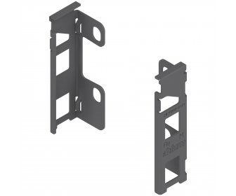 Komplet uchwyt drewnianej ścianki tylnej LEGRABOX wys. M, antracyt, BLUM ZB7M000S 