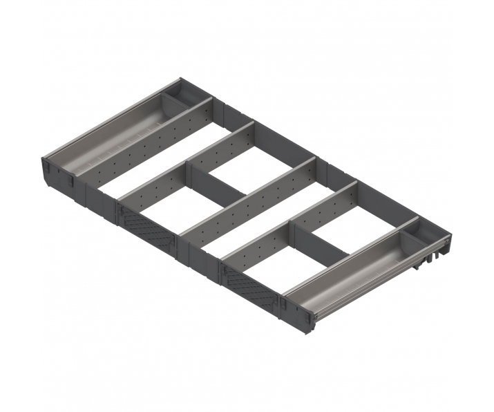 ORGA-LINE wkład kombi (całkowite wypełnienie), do szuflady standardowej TANDEMBOX, dł. NL 450 mm, szer. korpusu KB 900 mm, inox