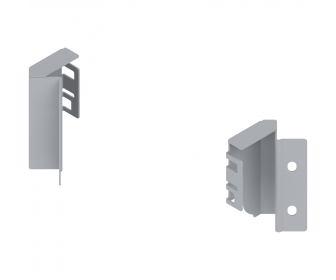 Uchwyt drewnianej ścianki tylnej TANDEMBOX, wys. M (96,5 mm), do SPACE CORNER, prawy+lewy, R9006 szara