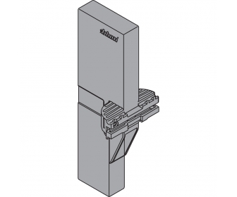 ORGA-LINE TANDEMBOX intivo uchwyt listwy poprzecznej, R7037 ciemnoszara, do szuflady z wysokim frontem