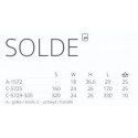 Uchwyt SOLDE L-320 P60 biały połysk