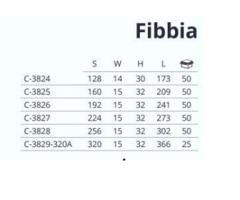 Uchwyt FIBBIA L-224 G5 satyna